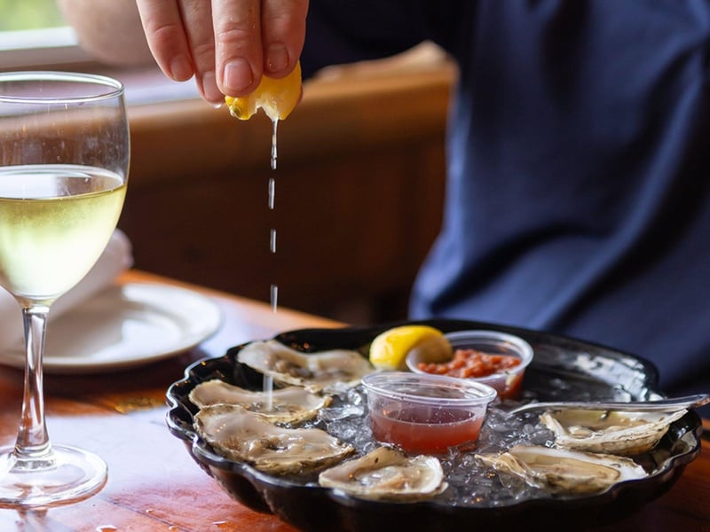 Gulf Oysters on the half shell