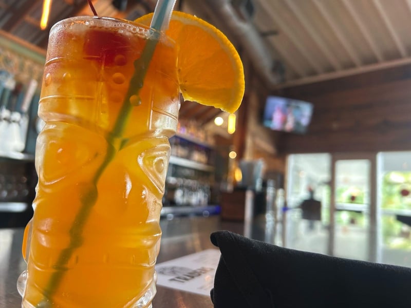 A cocktail from Traders Restaurant