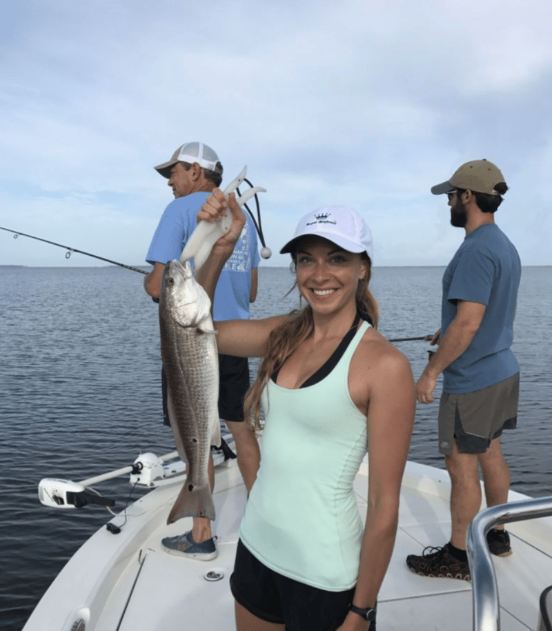 Fishing the calm side of the Panhandle.