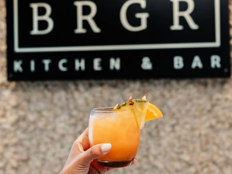 Enjoy fun cocktails at Brgr