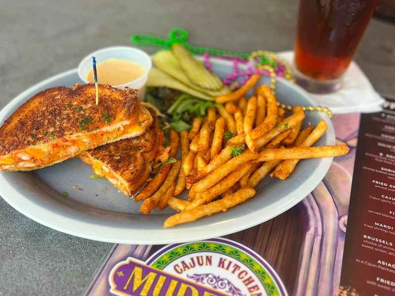 The fried lobster grilled cheese