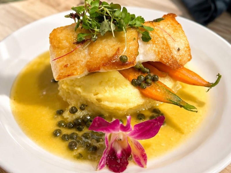 1391162 Pan Seared Grouper At Wickies Lighthouse Restaurant