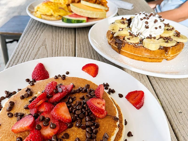 Pancakes from Wickies on Sanibel Island