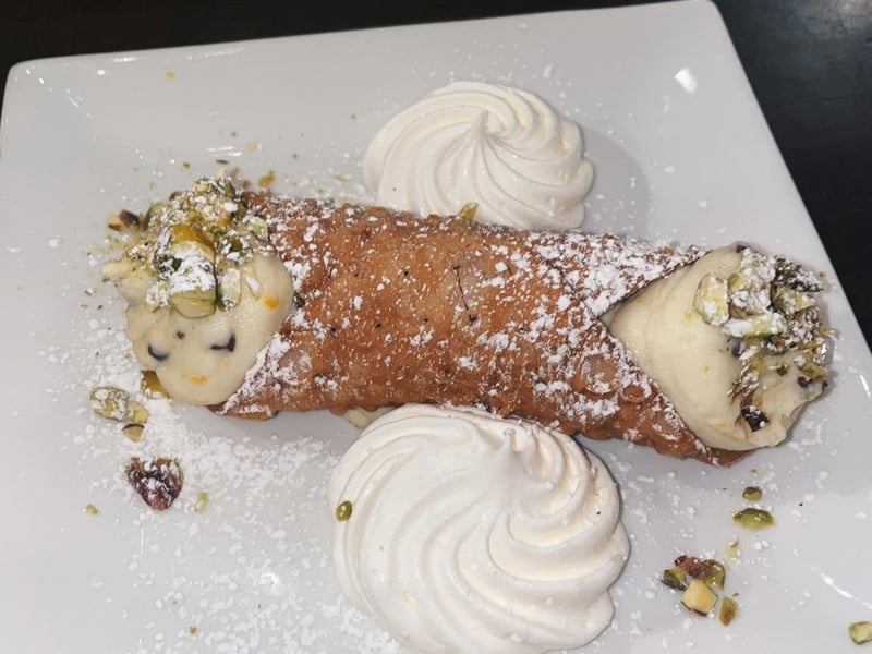 A cannoli from Tutti Pazzi in Sanibel, Florida