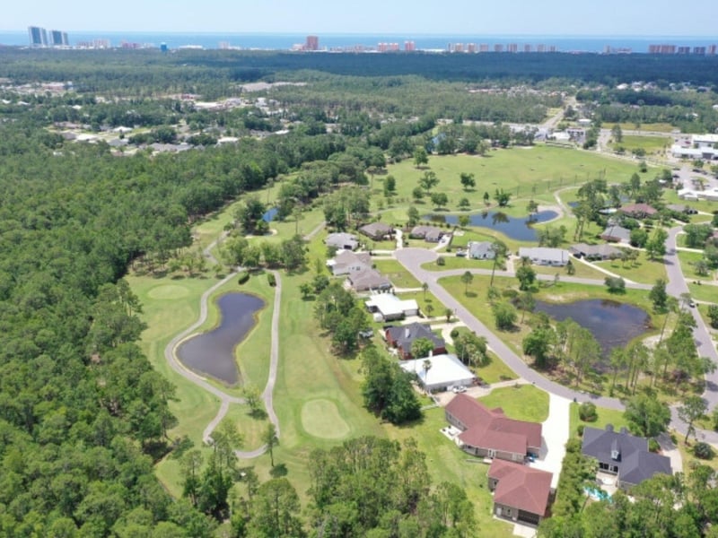 Aerial view of the 9hole golf course