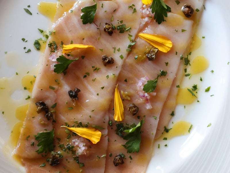 Bluefin tuna crudo at Marco Prime