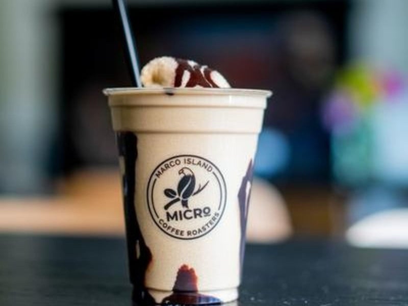 Frozen coffee from The Burrow Food  Bar