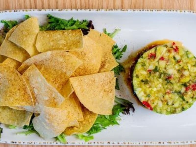 The tuna poke stack