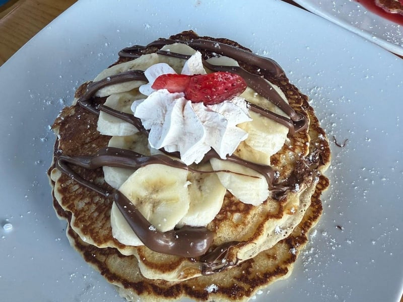 Pancakes at the weekend brunch