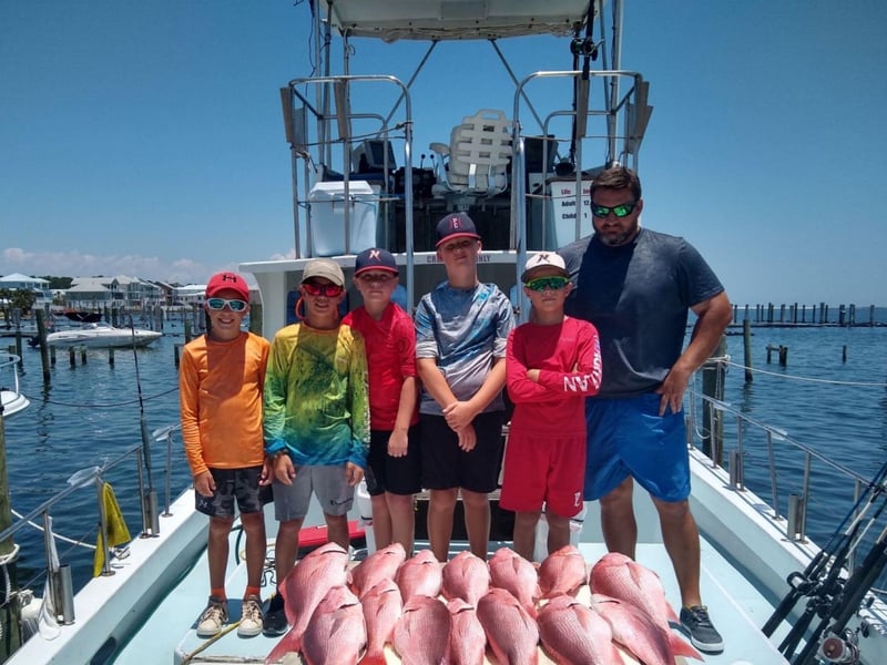 A group off the coast of Perdido Key, Florida