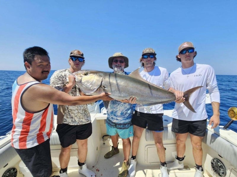 The charter can accommadate up to six anglers