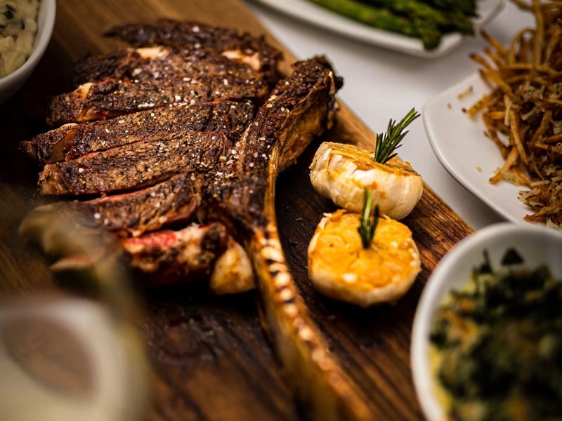 A large steak from Seagars in Destin, Florida