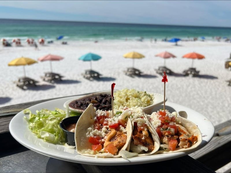Fish Tacos at Pompano Joes