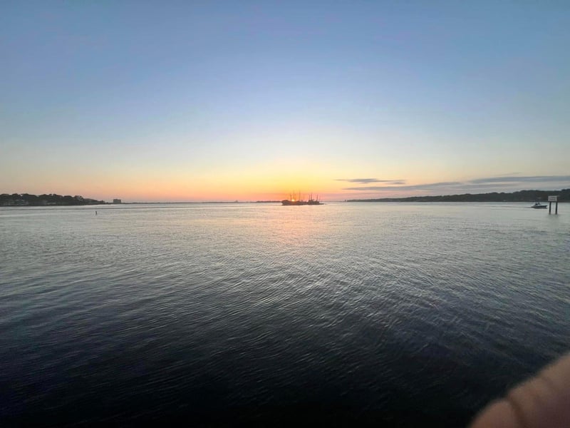 Water views from the patio at Sunset Grille