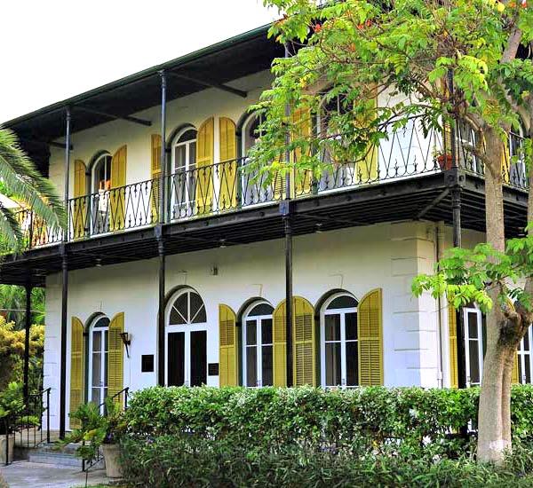 Entrance to the Ernest Hemingway House and Museum in Key West Florida