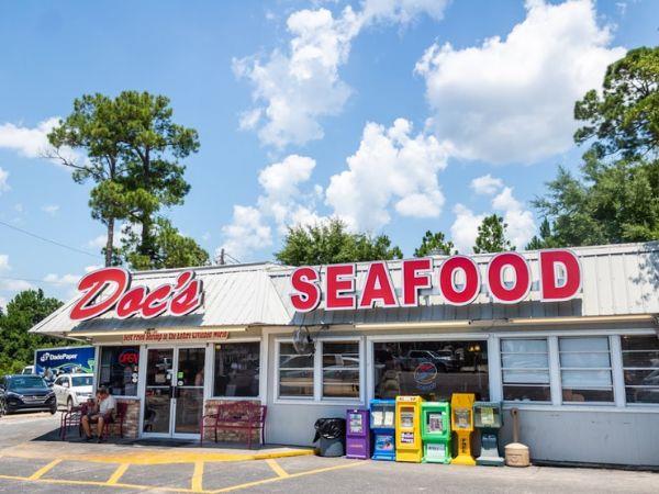 Docs offers The best fried shrimp in the civilized world
