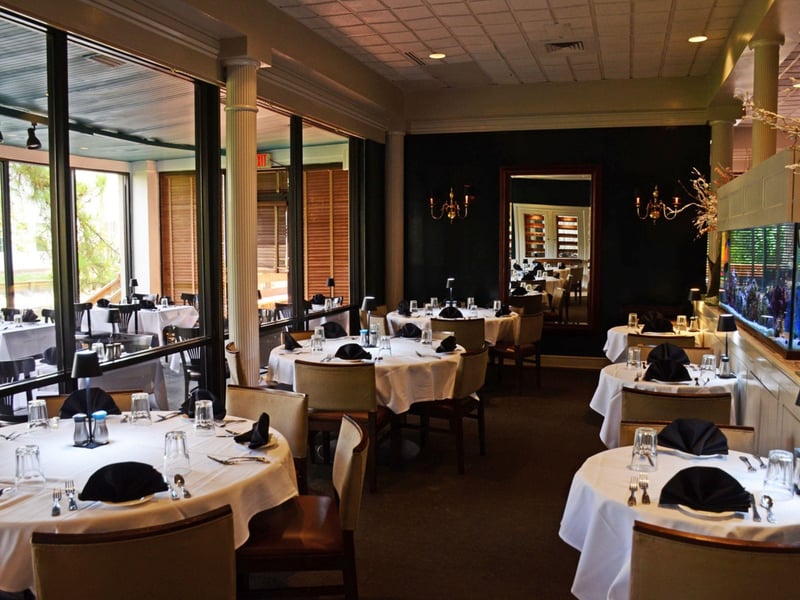 The elegant dining room