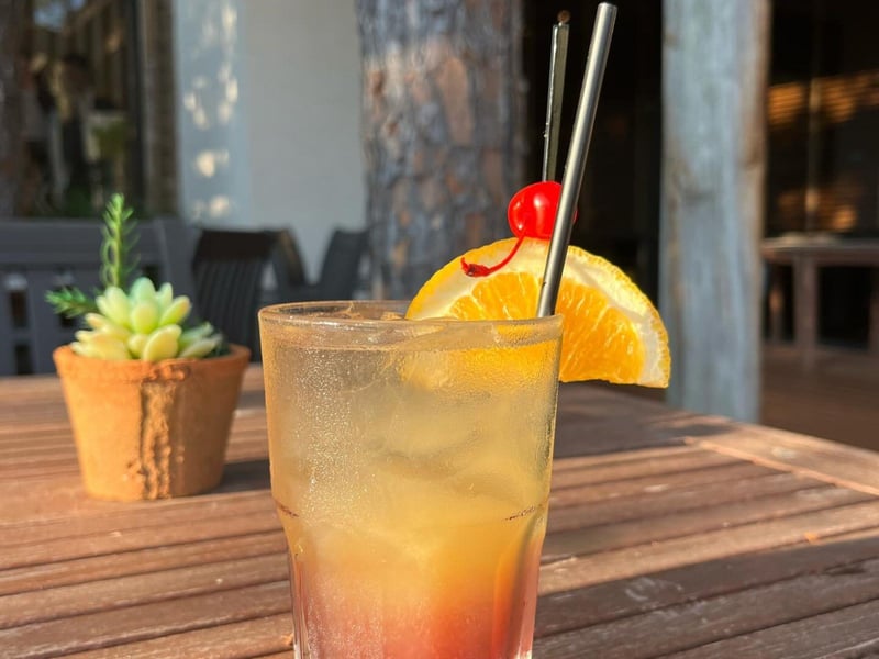 A fun cocktail from Ocean Club Restaurant