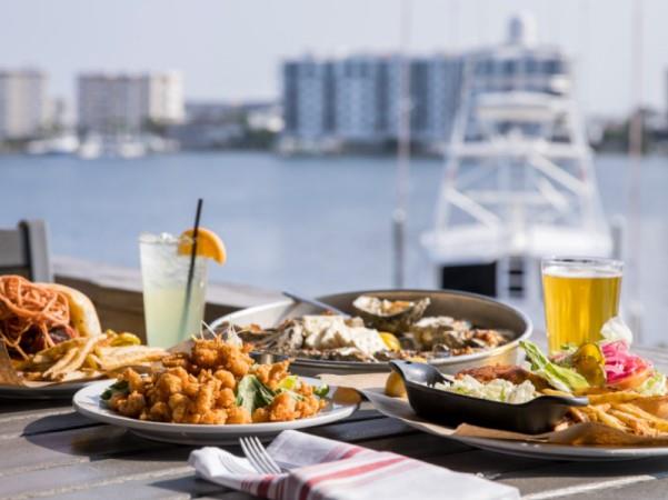 Appetizers at Boshamps in Destin, Florida