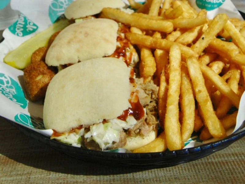 Pulled pork sliders at The Beach House in Destin, Florida