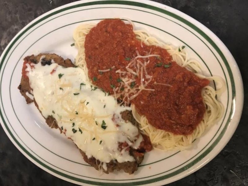 Veal Parmesean from Petrellas Italian Cafe