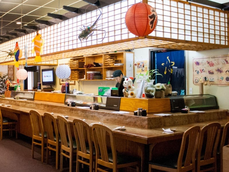 The sushi bar at Tokyo Japanese Steakhouse in Pensacola, Florida