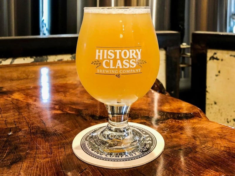A draft beer from History Class Brewing Company in Panama City, Florida