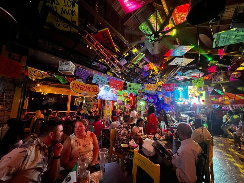 The dining room at Senor Frogs