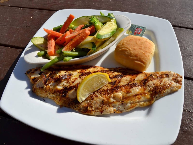 The catch of the day from Anglers Beachside Bar and Grill