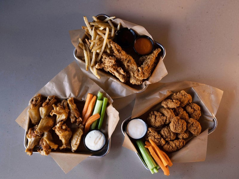 Chicken wings and tenders at Buffalo Wild Wings