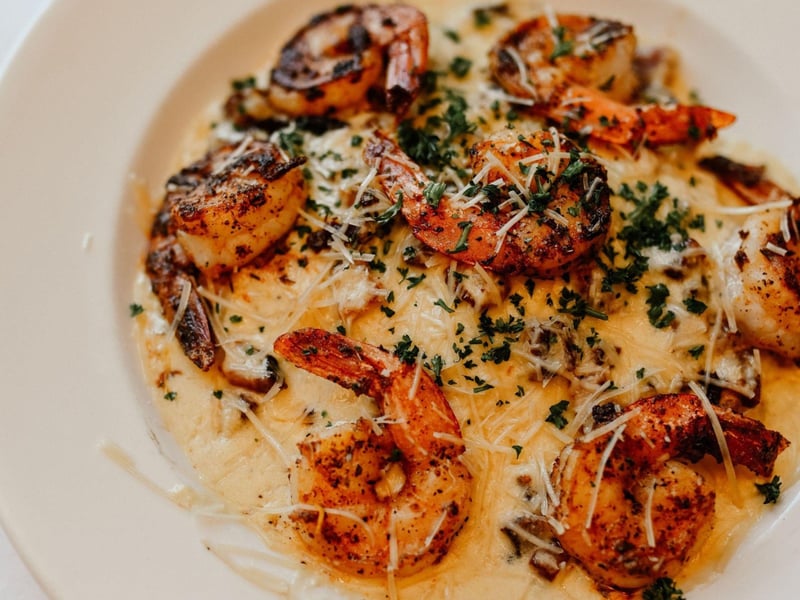 Shrimp and Grits at the Owl Cafe