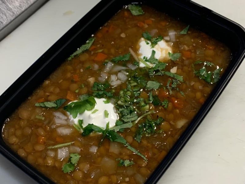 Vegetable lentil soup from Cafe Con Leche in Apalachicola, Florida