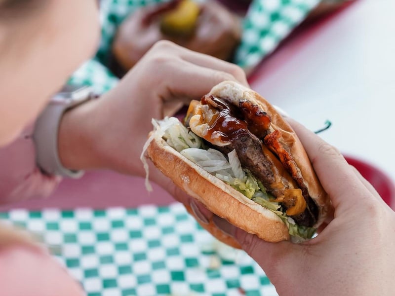 The BBQ cheddar bacon burger from Pickles