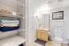 Lots of storage in Guest Bath.
