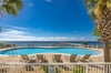 One of the nicest waterfront pool areas in Perdido. Large deck with a covered cabana and grilling area  all with a fantastic view.