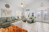Relaxed coastal living space with easy flow into the kitchen and dining areas