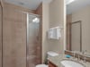 Private guest bathroom with walk in shower