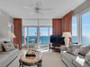 Living Area with Flat Screen TV and Great Gulf Views