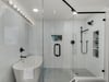 Primary Bathroom with Stand Alone Shower and Soaking Tub
