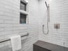 Gorgeous Walkin Shower with Bench in Primary Bathroom