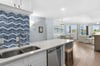 Catch the Waves From Kitchen Backsplash to the Living Room View