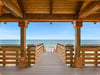 Beach access with pavilion directly across the street