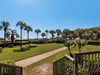 Patio Overlooks Lush Green Lawn