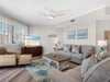 Living room with Flat Screen TV and Gulf Views