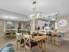 Dining Table with Bar Seating at Kitchen