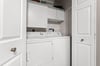 Enjoy the convenience of a private laundry closet located in the garage