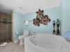 Large Soaking Tub and Walkin Shower in Bathroom 1