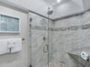 Spacious Walk in Shower in Bathroom 1