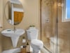 Poolside Cabana Bathroom with WalkIn Shower
