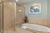 Enjoy a rejuvenating shower or soak in the jetted tub after a day of exploring.
